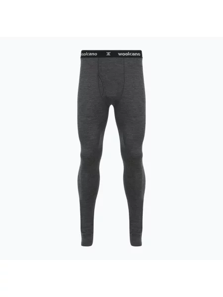 Pantaloni termoactivi pentru bărbați WOOLCANO Merion grey gri