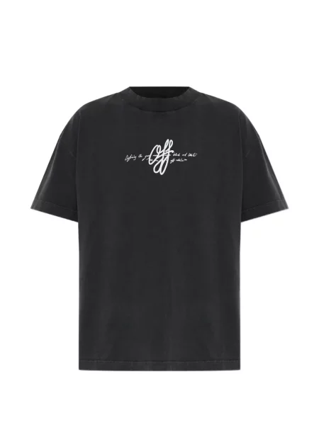 Μπλούζα Off-white με σχέδιο λευκό
