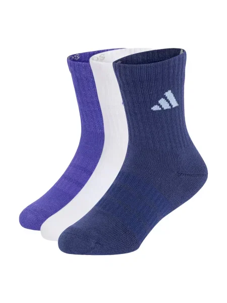 ADIDAS PERFORMANCE Sportske čarape CUSHIONED SPORTSWEAR CREW 3 PAIR PACK tamno plava / ljubičasta bijela