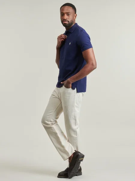 Tricou polo Polo Ralph Lauren plasă albastru