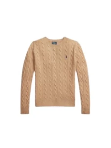 Sweter Polo Ralph Lauren z długim rękawem beżowy
