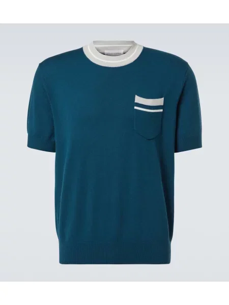 Вълнена тениска King & Tuckfield зелено