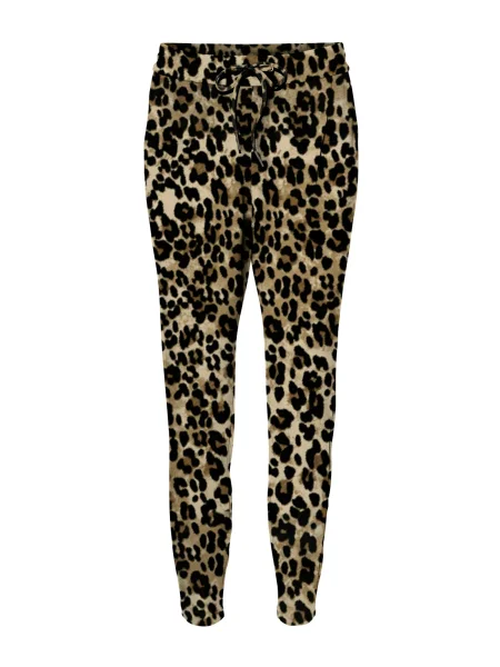 VERO MODA Pantaloni cutați VMEVA ecru / maro caramel negru