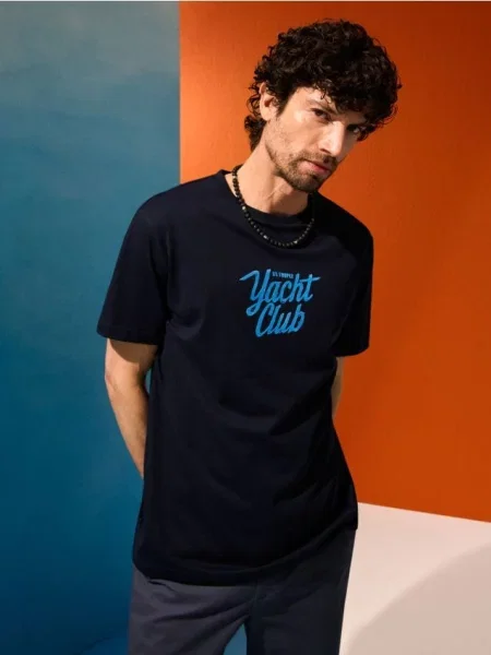 Sinsay tričko námořnická modrá