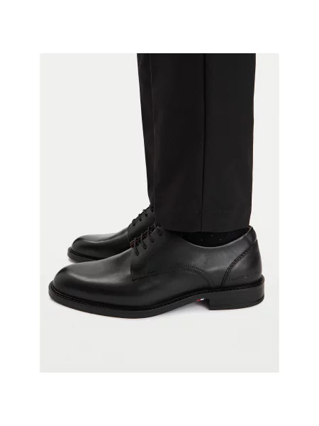 Cipele Tommy Hilfiger Corporate Dressy Lth crna