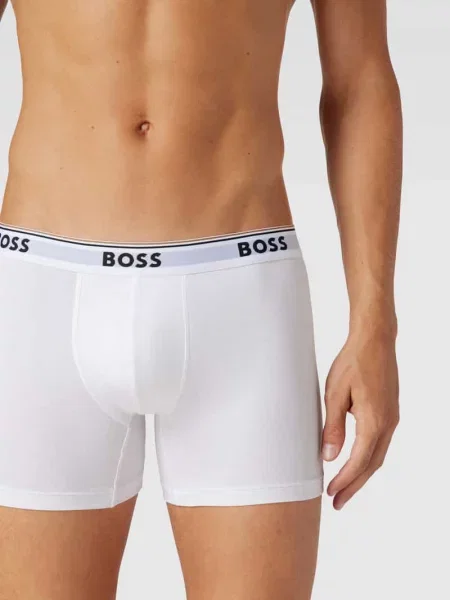 Obcisłe bokserki z z logo w zestawie 3 szt. model ‘Power’ Boss