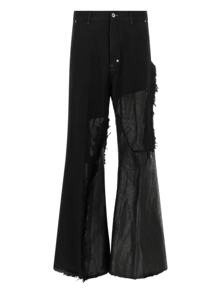 Džíny Rick Owens s třásněmi černé