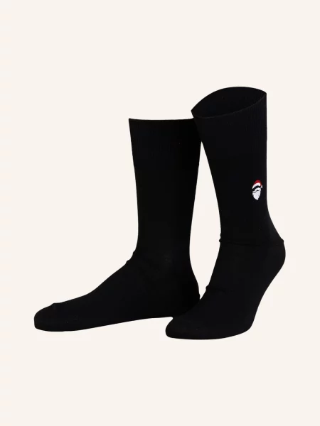 Falke Skarpety Airport Santa Claus Z Wełny Merino schwarz