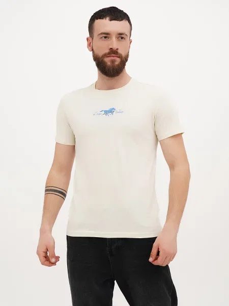 Футболка Mustang Jeans Austin молочний