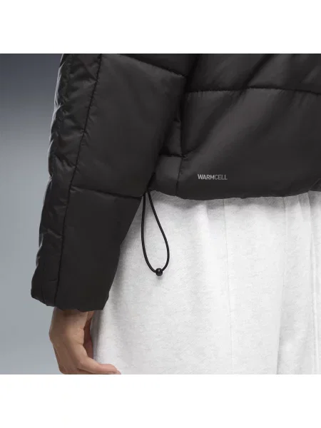 PUMA kurtka wyścielana Essentials Relaxed z kapturem Odzież S czarny
