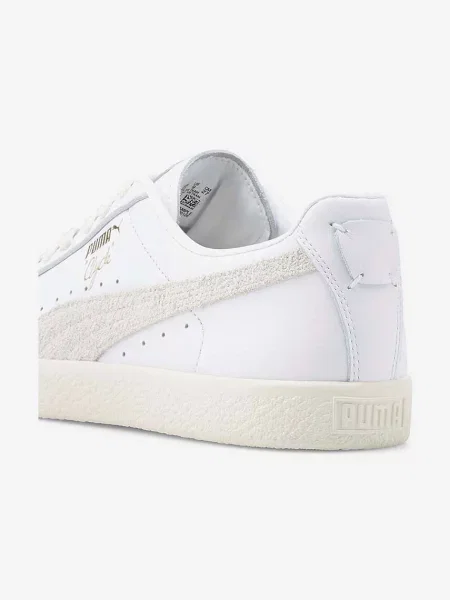Puma sneakersy skórzane Clyde Base białe