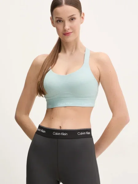 Спортен сутиен Calvin Klein Performance тюркоазено