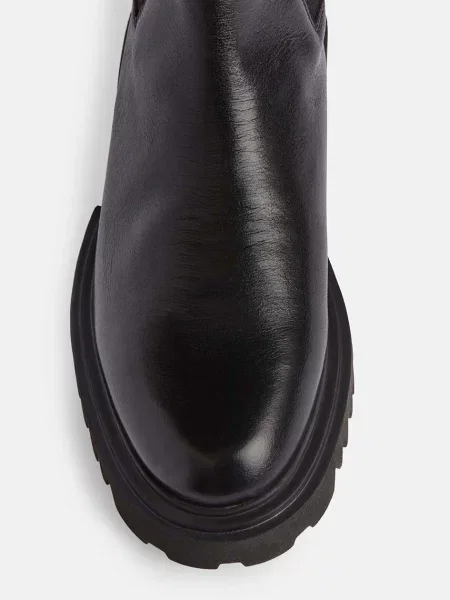 Кожаные ботинки Allsaints черные