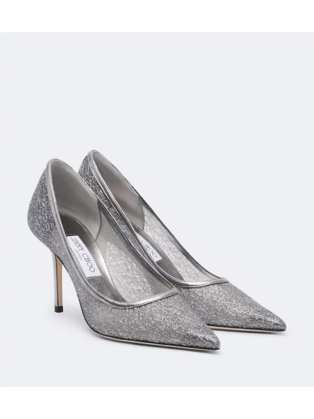 Pantofi cu toc Jimmy Choo cu broderie