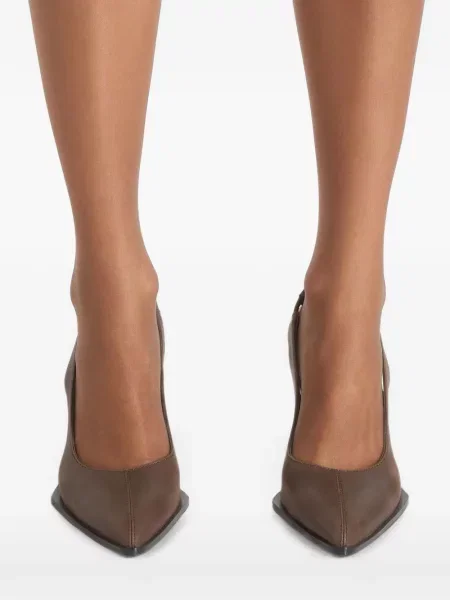 Pantofi cu toc Manière De Voir slingback maro