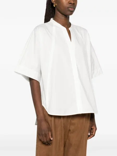 Cămașă Hemisphere cu decolteu în V alb