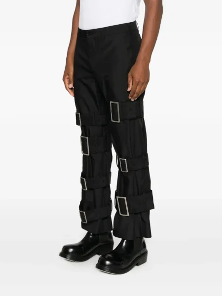 Панталон Comme Des Garçons Shirt с катарама черно