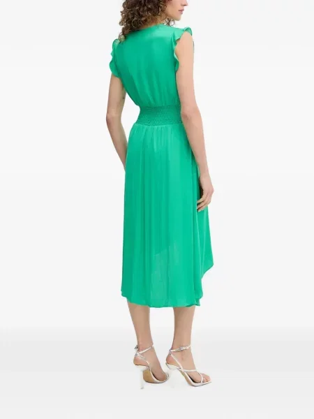 Rochie Morgan cu volane verde