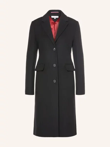 Tommy Hilfiger Vlněný Kabát černá