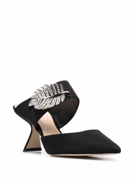 Papuci tip mules Nicholas Kirkwood negru