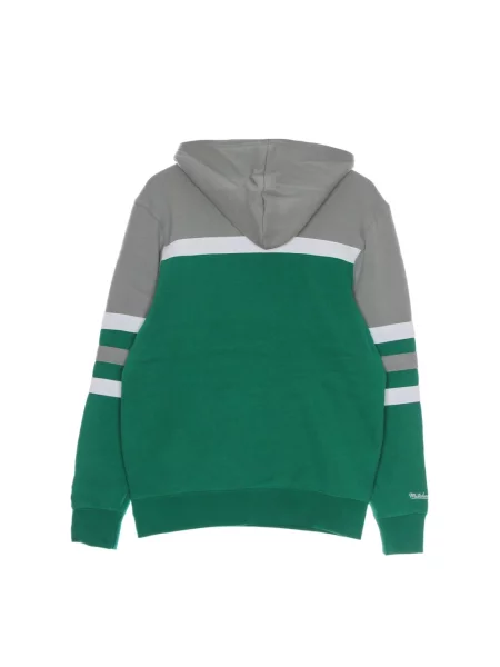Bluza z kapturem Mitchell & Ness z kapturem zielona