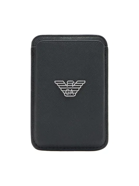 Etui na karty kredytowe Emporio Armani czarny