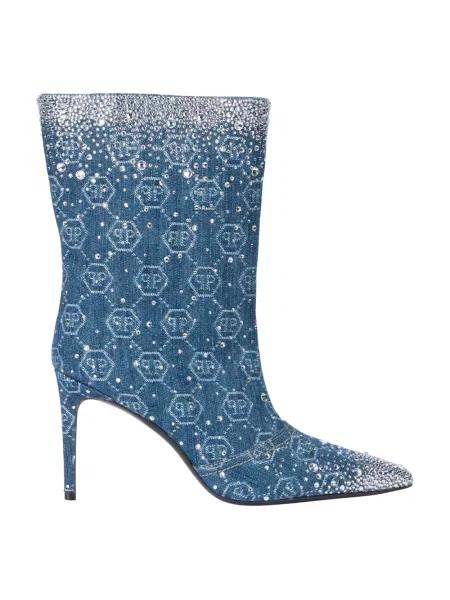 Botki Philipp Plein niebieskie