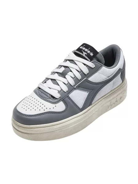 Sneakersy Diadora zamszowe casual białe