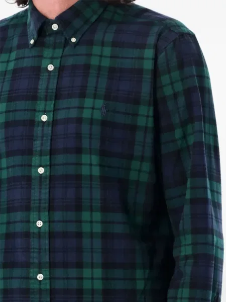 Tricou polo Polo Ralph Lauren cu imagine cu dungi din țesătură twill albastru