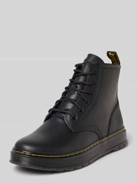 Buty ze skóry z detalem z logo model ‘Brookline Chukka’ Dr. Martens czarne
