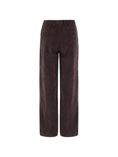 Pantaloni F.it de catifea cord maro