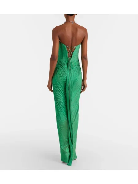 Rochie Maria Lucia Hohan de mătase verde