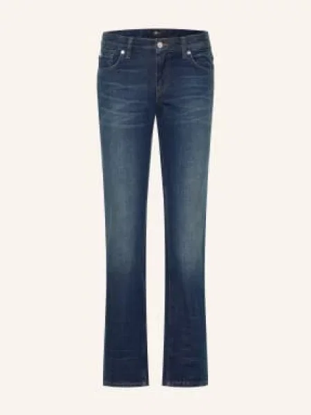 7 For All Mankind Rovné Džíny steel mid