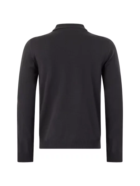 Lung tricou polo Slowear gri