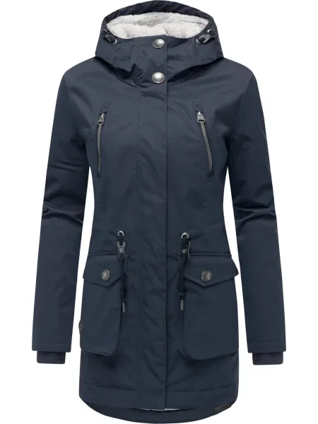 Ragwear Palton de iarnă Ellsa bleumarin