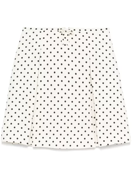 Mała spódnica mini Valentino Garavani w grochy z nadrukiem