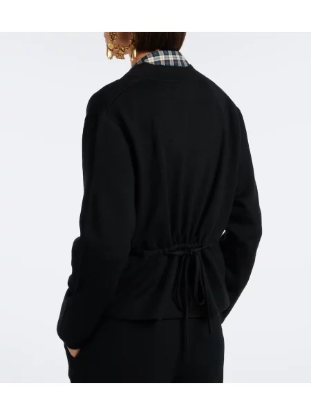 Cardigan Dries Van Noten de lână negru