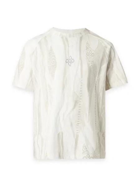 Carlo Colucci Tricou bej / murdar alb