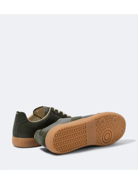 Semišové tenisky Maison Margiela zelená