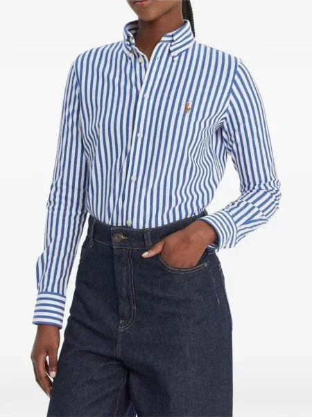 Cămașă Polo Ralph Lauren din țesătură twill negru