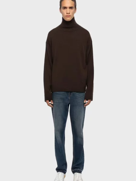 Шерстяная водолазка Zadig&voltaire для гольфа коричневая