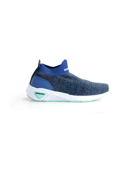 Sneakersy Diesel wsuwane niebieskie