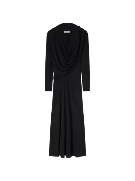Rochie maxi Retori cu glugă negru