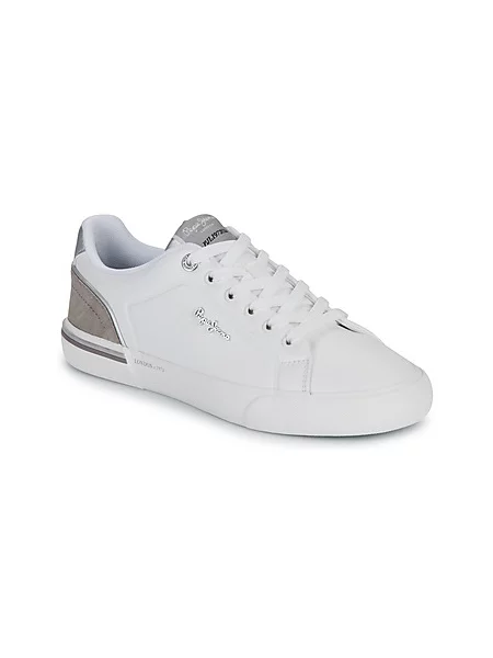 Pepe Jeans Nizke superge KENTON CAMPUS siva bela