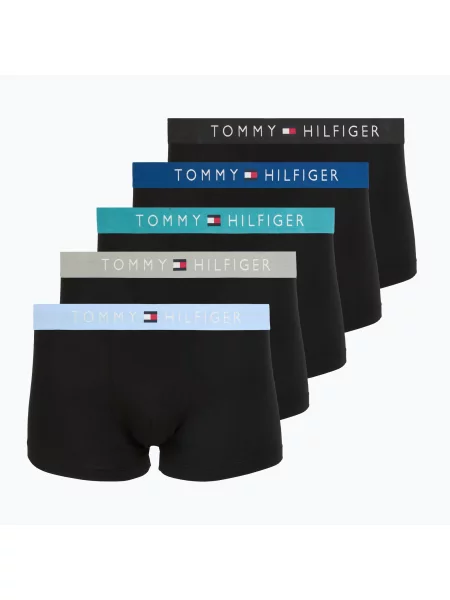 Boxeri pentru bărbați Tommy Hilfiger Trunk black/ant silver/ves blue/opu bl/haz te negru