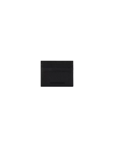 Portfel Emporio Armani z logo czarny