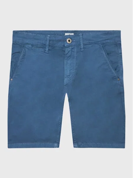 Pepe Jeans Szorty materiałowe Blueburn Short niebieski