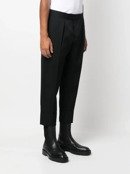Cropp pantaloni Sapio plisate negru