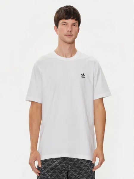 Adidas T-Shirt Trefoil Essentials Regular Fit λευκό
