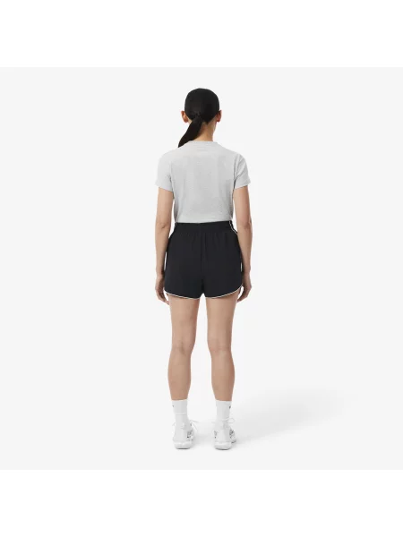 Lacoste Wodoodporne Szorty Sportowe czarne